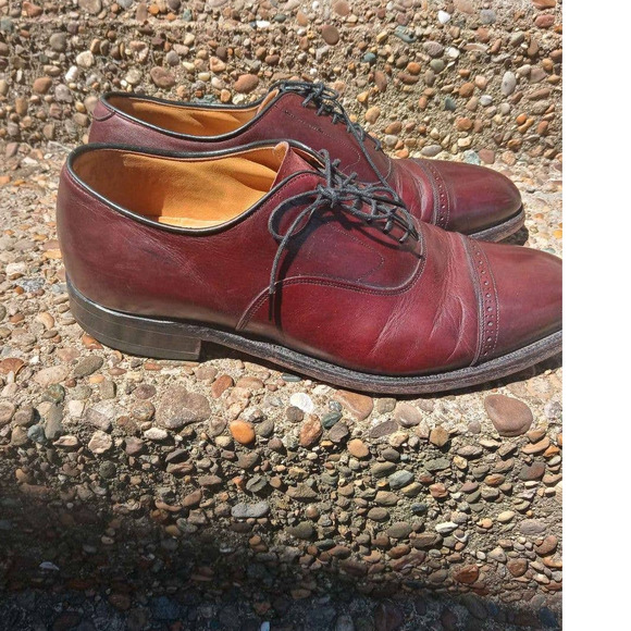 Johnston & Murphy 9.5D Oxblood‎ Cap Toe Leather Dress Shoes s-l400.jpg main image 3
